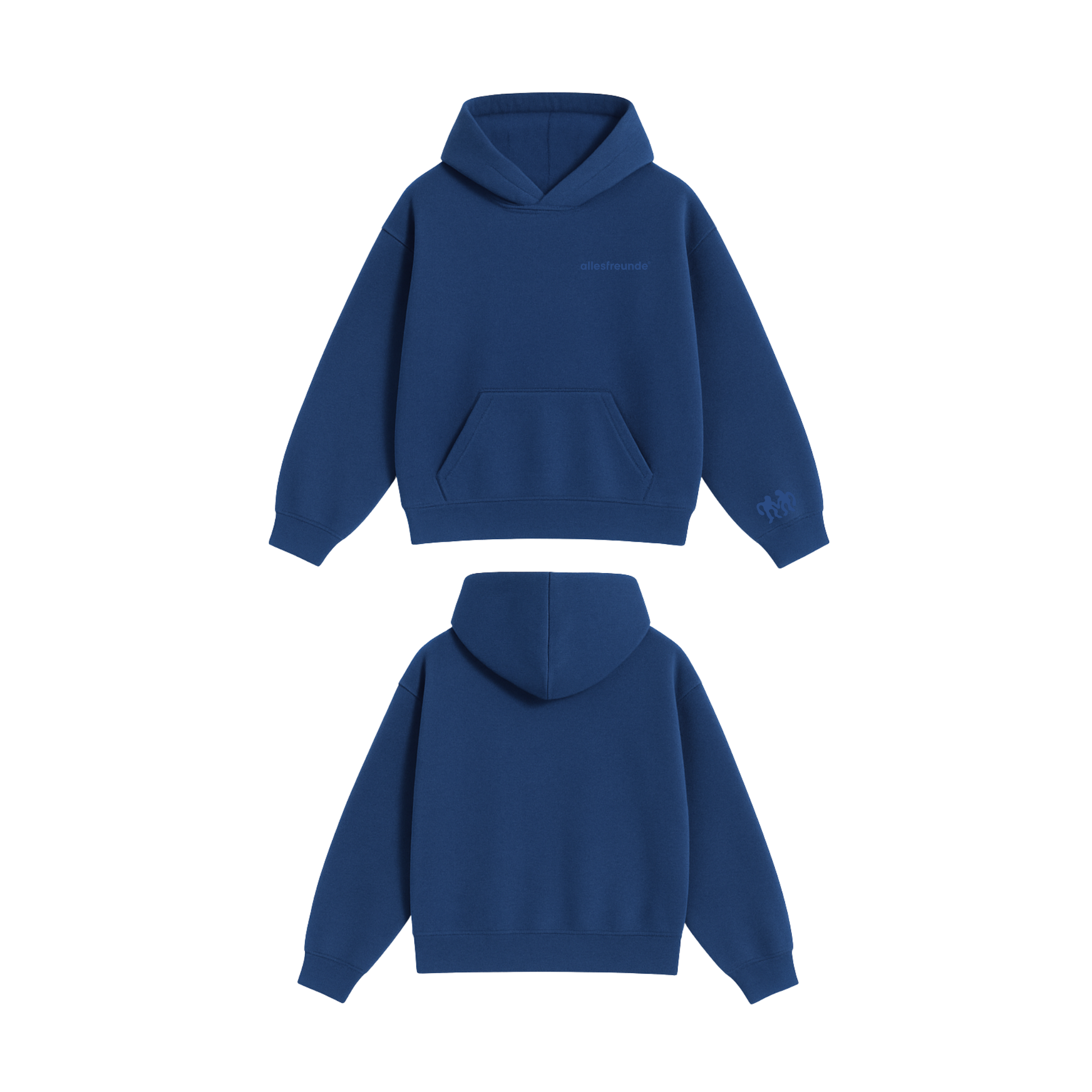 allesfreunde Hoodie Boxy Dunkelblau