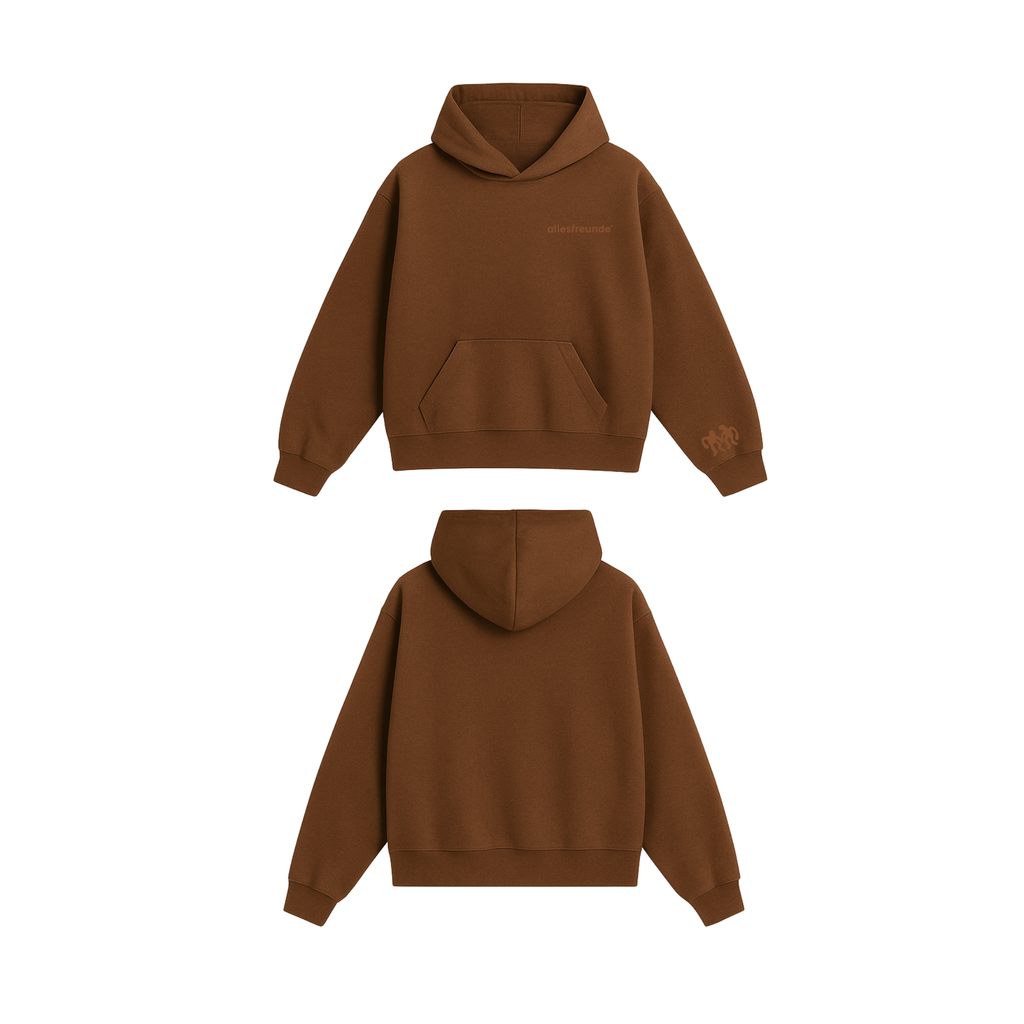 allesfreunde Hoodie Boxy Brown